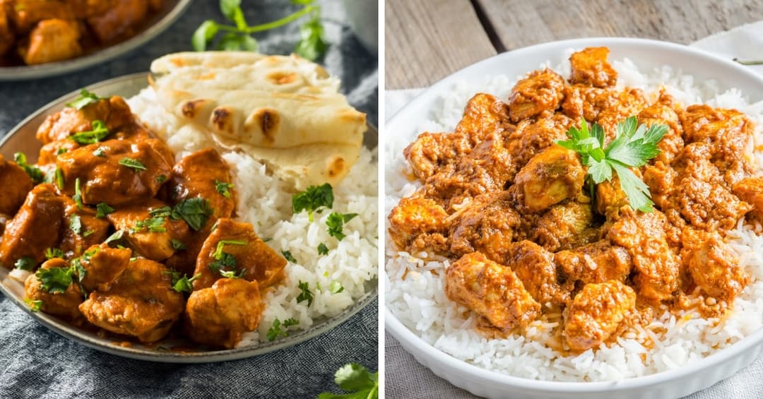 Butter Chicken and Chicken Tikka